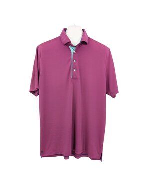 Greyson Striped Polo Shirt Performance Short Sleeve Stretch Golf Athletic XLarge